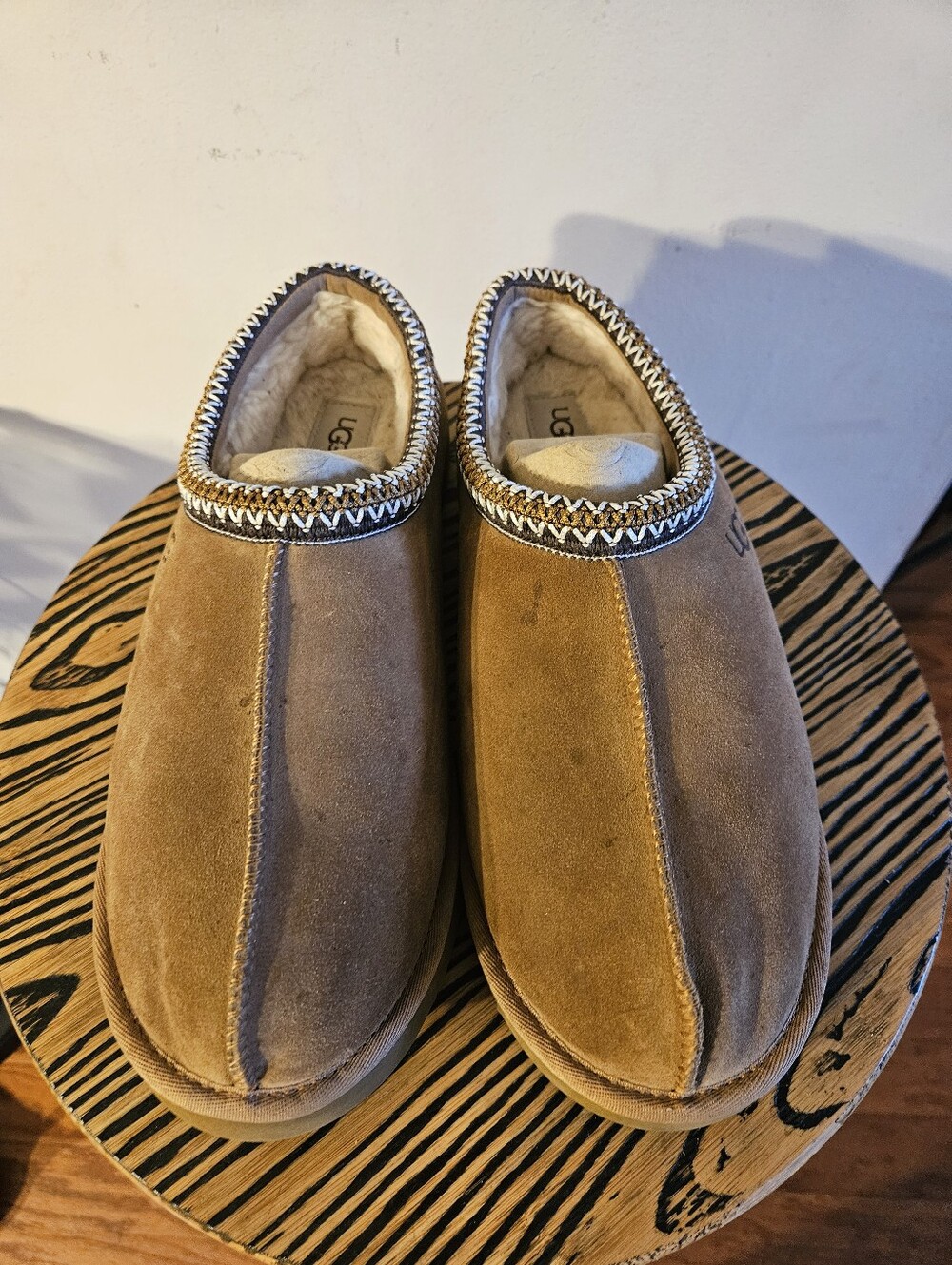 UGG Men’s Tasman Suede Slip-Ons in Chestnut Brown